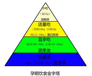 孕期飲食種類(lèi)金字塔
